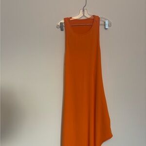 SHEIN Asymmetrical Orange Dress